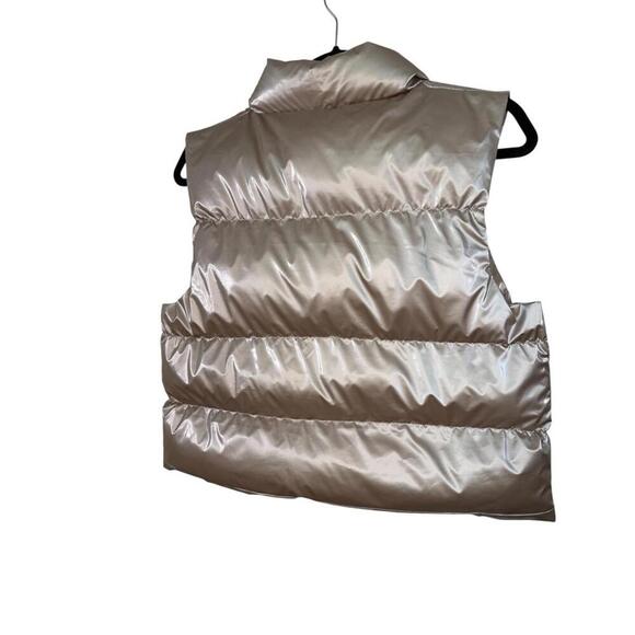 Weismann Liquid Puffer Vest Size S Champagne Zip Up Sleeveless Womens Winter - Picture 3 of 4